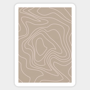 Line Art Waves Sticker